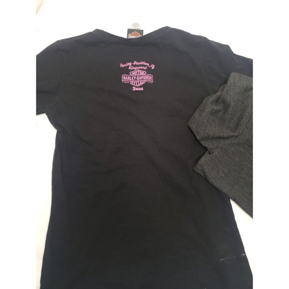 Lot Of 2 Motorcycle Harley Davidson Black T Shirt Short Sleeve Size Small - Picture 9 of 10